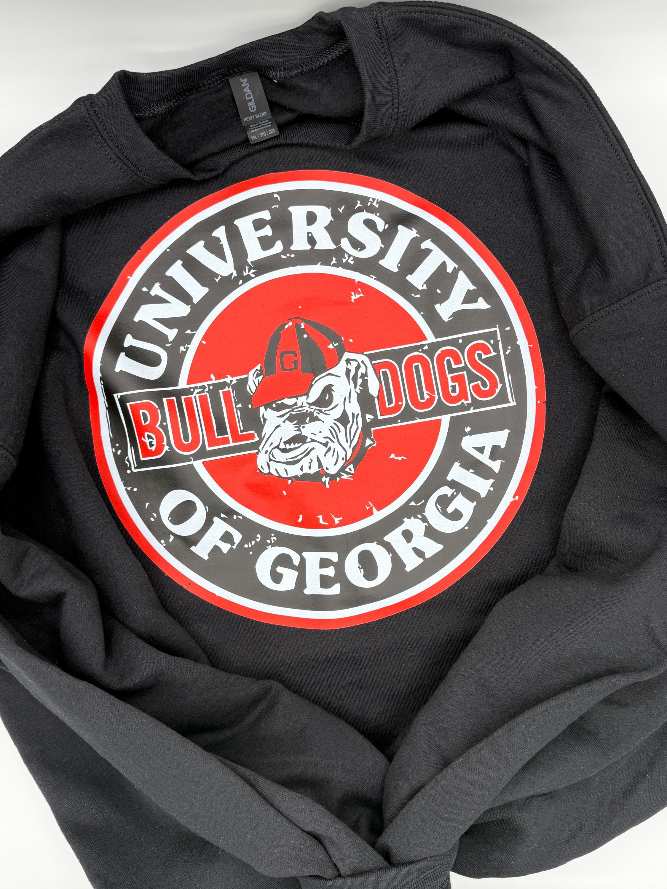 University of Georgia Sweatshirt, UGA Bulldogs Crewneck, Vintage Georgia Football, Gruff Bulldog Graphic, Retro Gameday Apparel, Unisex