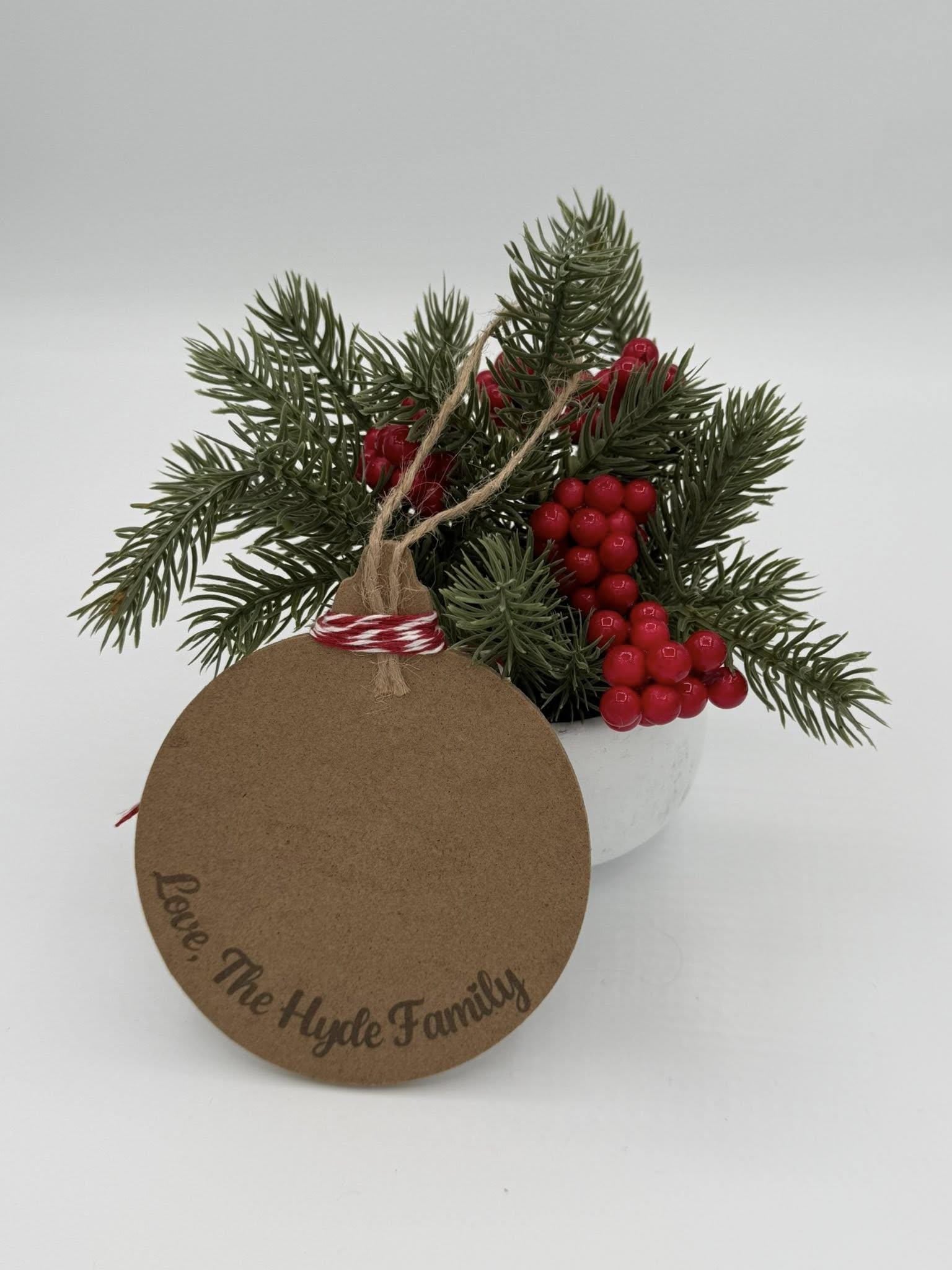 Family Christmas Ornament – “Love Knows No Distance” – Holiday Tree Decor